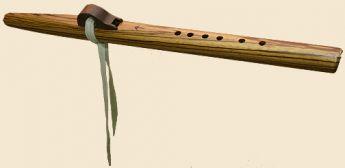 Backpacker Flute - Zebrawood zebrawood