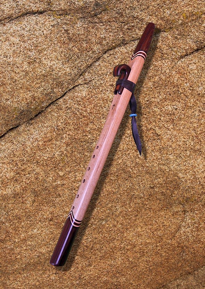 Curly Pecan and Indian Rosewood Native American Flute