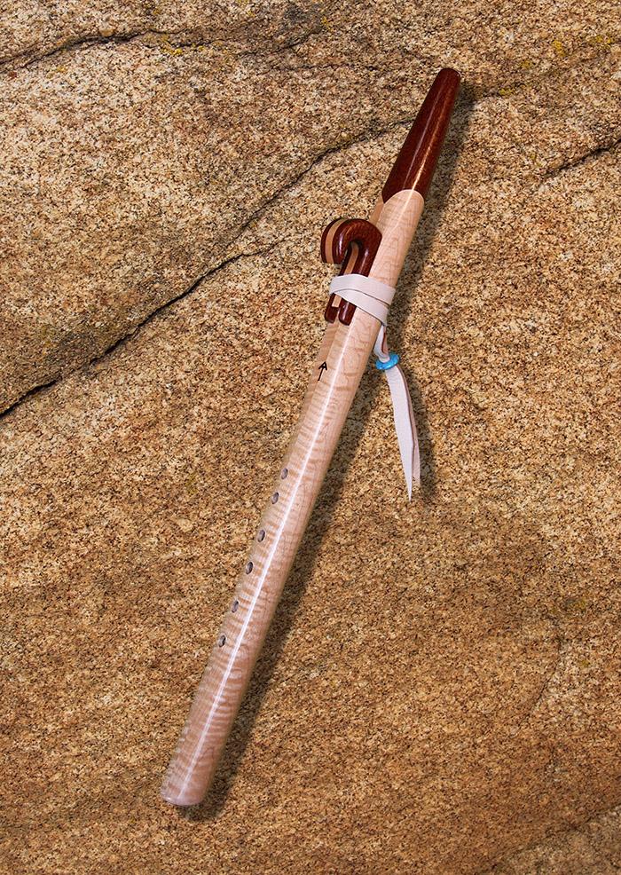 Curly Maple and Lacewood Wooden Flute