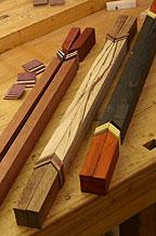 Native American style wooden flutes - Putting the pieces together