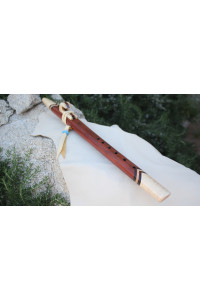 Bloodwood & Curly Maple Collectors Native American Style Flute (Key G- 440Hz)