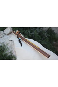 Curly Maple & Walnut Sundance Native American Style Flute (Key F- 440Hz)