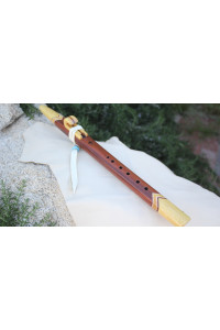 Honduras Mahogony & Yellowheart Collectors Native American Style Flute (Key A- 432Hz)