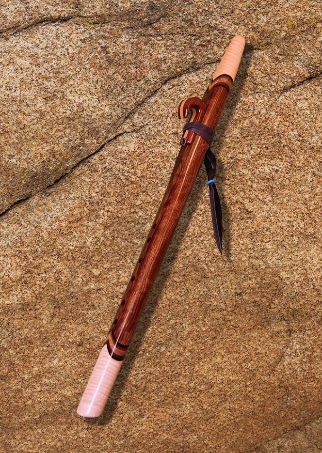 Curly Mesquite and Curly Maple Native American Style Love Flute