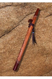 Zebrawood and Peruvian Walnut Native American Style Love Flute