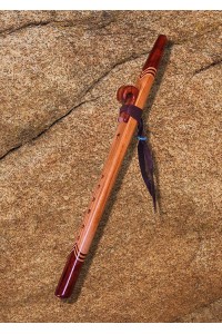 Canary Wood and Bloodwood Native American Style Love Flute