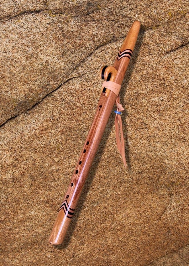 Canary Wood and Yellow Heart Native American Style Love Flute