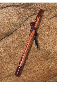 Zebrawood and Purple Walnut Native American Style Love Flute