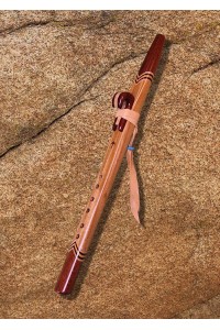Canary Wood and Bloodwood Native American Style Love Flute