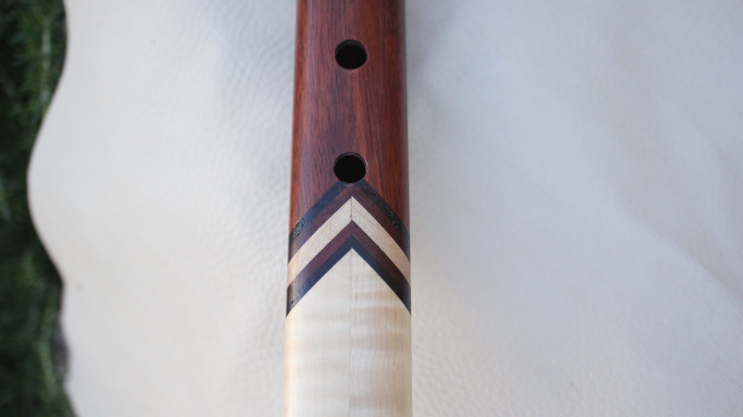 Bloodwood & Curly Maple Collectors Native American Style Flute (Key G- 440Hz)