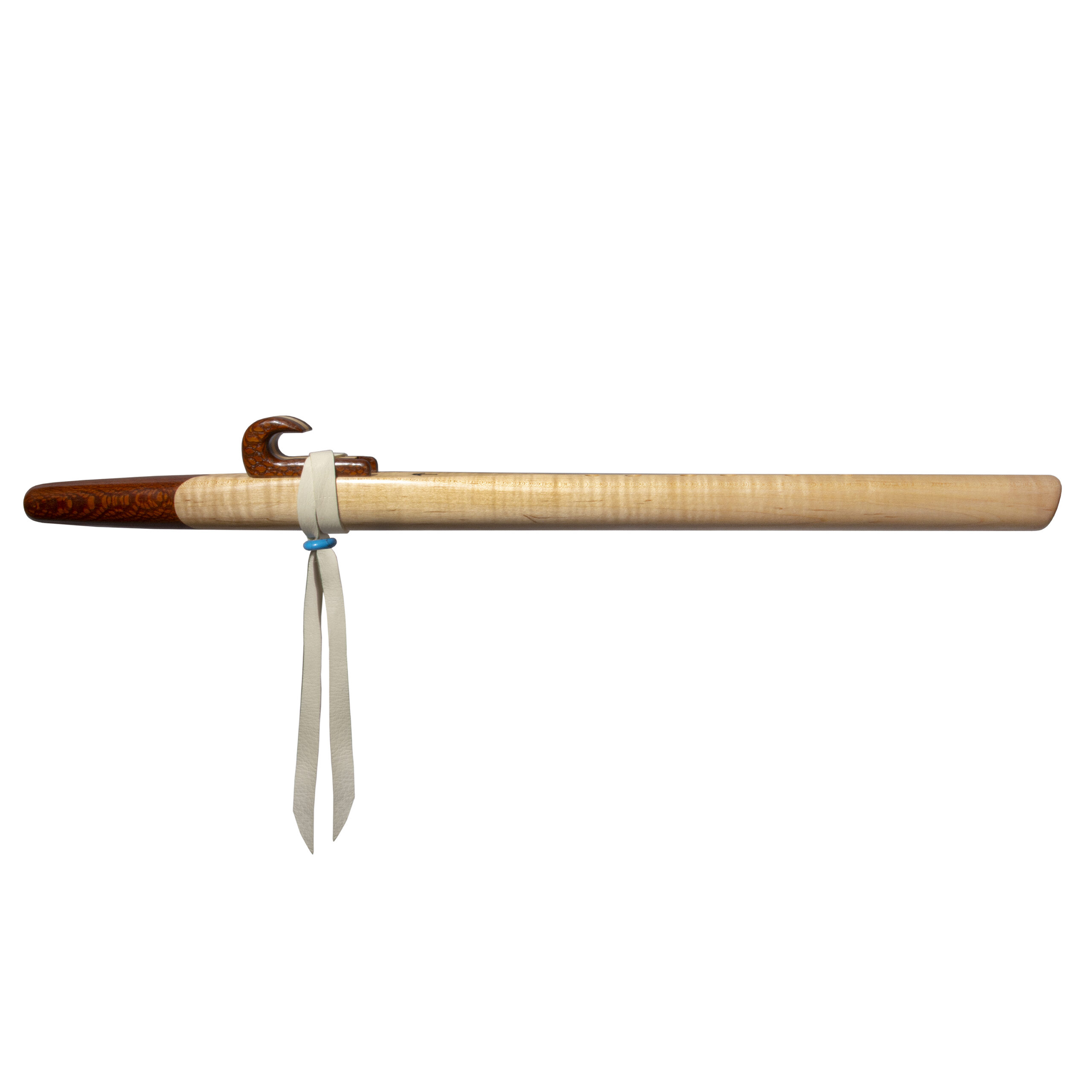 Curly Maple and Lacewood Craftsman Native American Style Flute