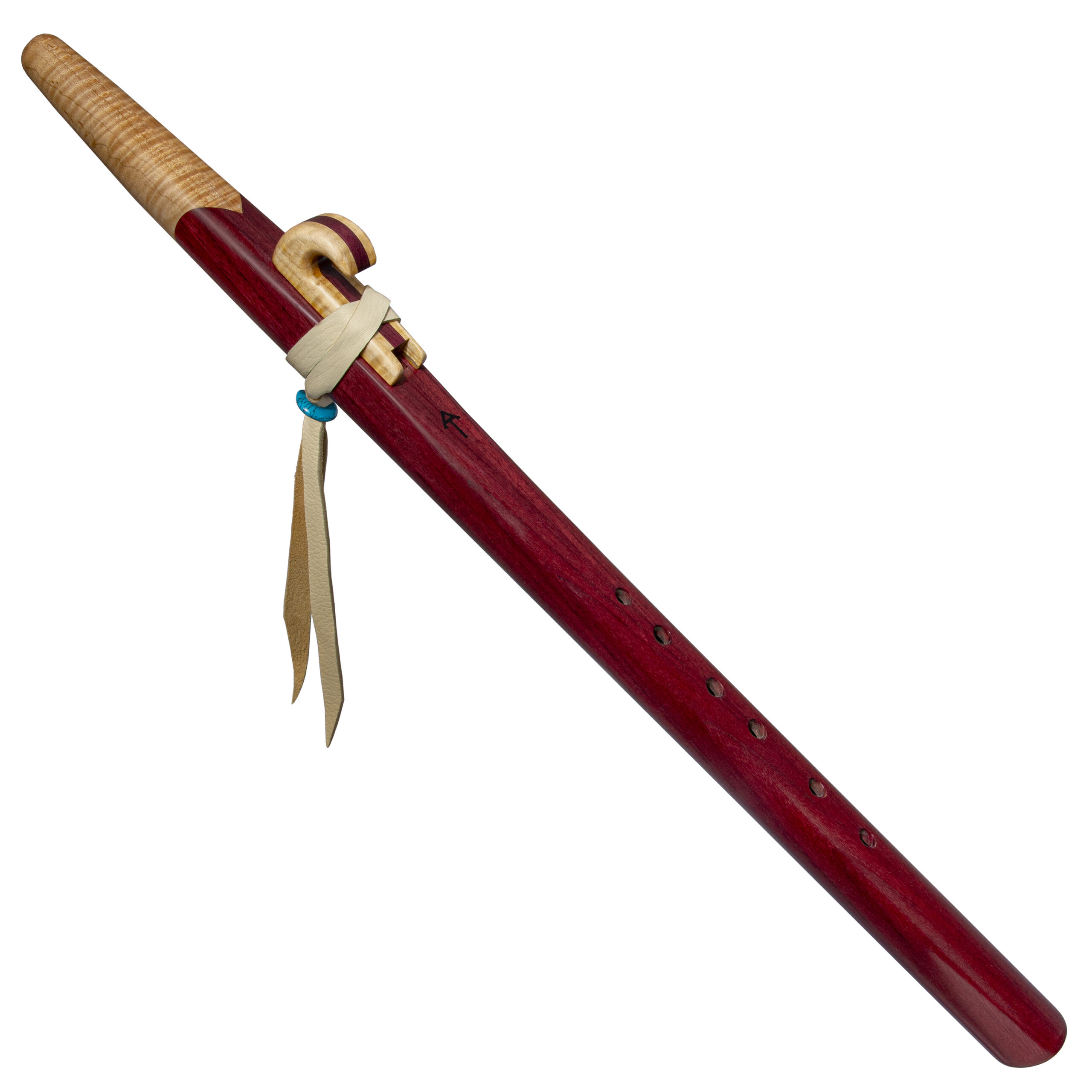 Purpleheart and Curly Maple Craftsman Native American Style Flute