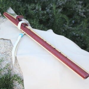 Purpleheart & African Mohagany Sundance Native American Style Flute (F#- 440Hz)