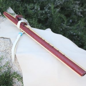 Purpleheart & African Mohagany Sundance Native American Style Flute (F#- 440Hz)