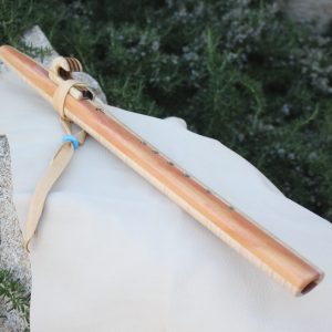 Pink Ivory Wood & African Mahogony Sundance Native American Style Flute (G- 440Hz)