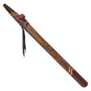 Curly Claro Walnut & Bloodwood Collectors Native American Style Flute (key D- 440hz)