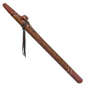 Curly Claro Walnut & Purpleheart Collectors Native American Style Flute (Key E- 432hz)