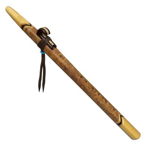 Curly Figured Mango & Yellowheart Collectors Native American Style Flute (Key F#- 440hz)