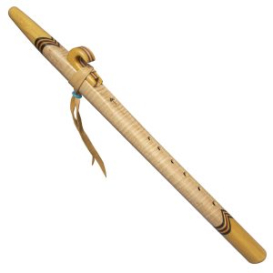 Curly Maple & Yellowheart Collectors Native American Style Flute (Key E- 440hz)
