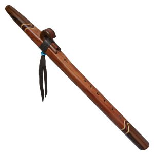 Santos Mahogany & Macassar Ebony Collectors Native American Style Flute (Key F- 440hz)